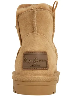 Leren winterboots lichtbruin
