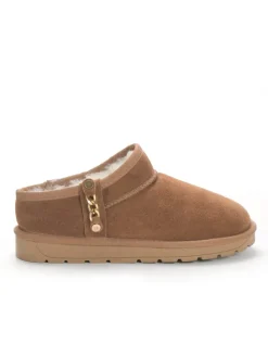 Leren winterboots "Michala" lichtbruin