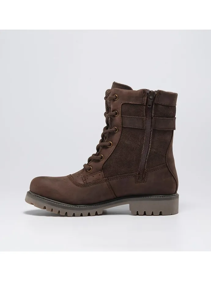 Leren winterlaarzen "Roguemid" bruin