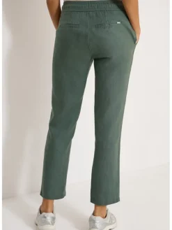 Linnen broek kaki