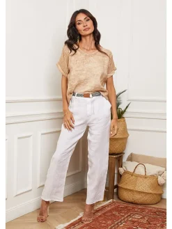 Linnen shirt "Fabioza" beige