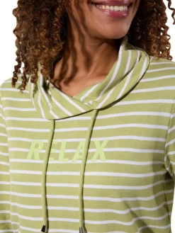 Longsleeve groen/wit