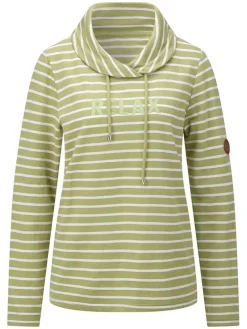 Longsleeve groen/wit