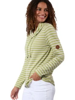 Longsleeve groen/wit