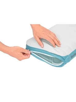 Luchtkussen "Alpinelite" lichtblauw/wit - (L)49,5 x (B)28 cm