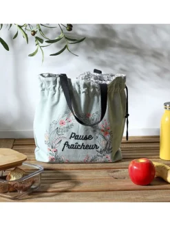 Lunchtas mintgroen - (B)36 x (H)33 x (D)10,5 cm
