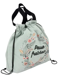 Lunchtas mintgroen - (B)36 x (H)33 x (D)10,5 cm
