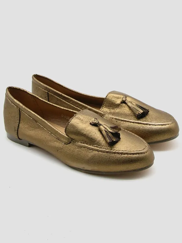 Mocassins goudkleurig