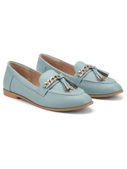 Mocassins lichtblauw