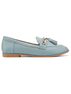 Mocassins lichtblauw
