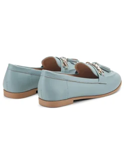 Mocassins lichtblauw