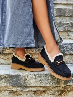 Mocassins zwart