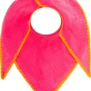 Mousseline-driehoekssjaal "Uni & Stitch" roze - (L)200 x (B)95 cm