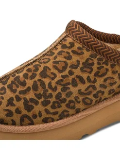 Pantoffels bruin/lichtbruin