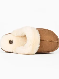 Pantoffels "Emesta" lichtbruin