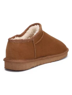 Pantoffels "Fiaza" lichtbruin