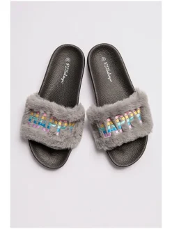 Pantoffels grijs