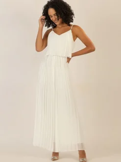 Plisseejumpsuit crème