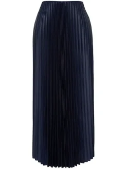 Plissérok donkerblauw