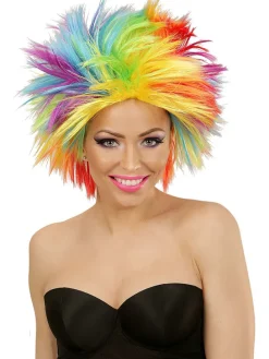 Pruik "Punk" meerkleurig