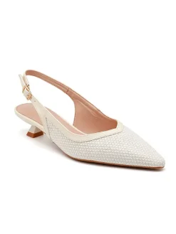 Pumps met bandje beige