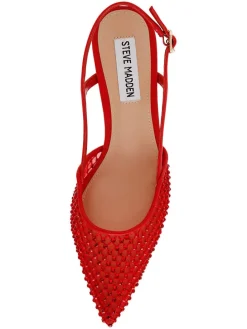 Pumps met bandje rood
