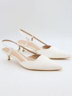 Pumps met bandje wit