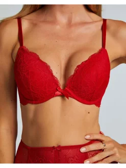 Push-up beha "Teddy" rood