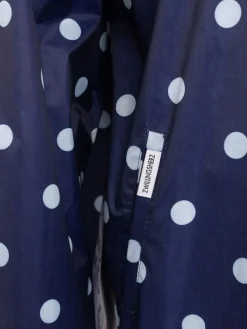 Regenmantel "Polka Dots" donkerblauw/wit