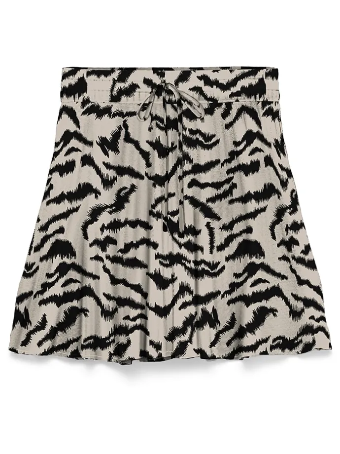 Rok beige/zwart