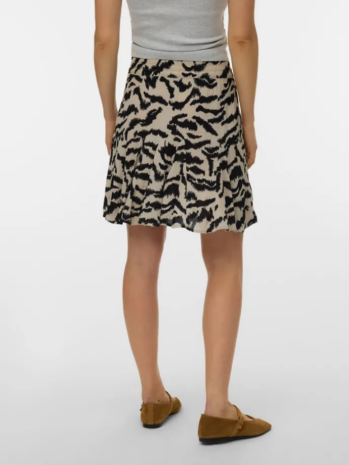 Rok beige/zwart