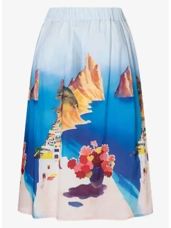 Rok blauw/wit