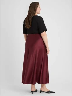 Rok bordeaux rood
