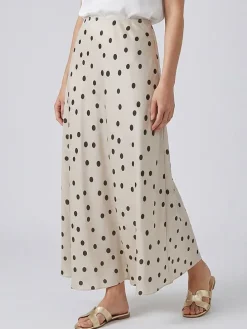 Rok "Clarette" crème/zwart