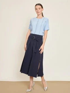 Rok donkerblauw