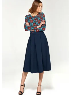 Rok donkerblauw