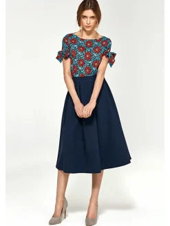 Rok donkerblauw