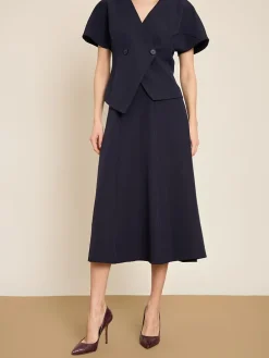 Rok donkerblauw