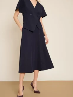Rok donkerblauw