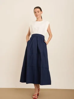 Rok donkerblauw