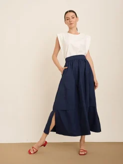 Rok donkerblauw