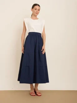 Rok donkerblauw