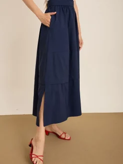 Rok donkerblauw