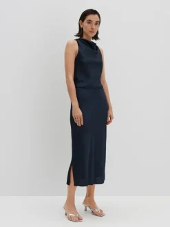 Rok donkerblauw
