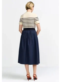 Rok donkerblauw