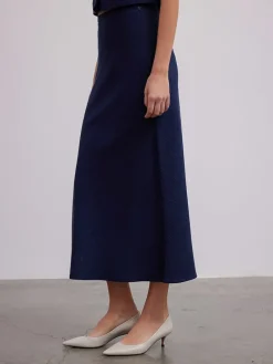 Rok donkerblauw