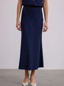 Rok donkerblauw