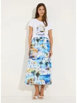 Rok geel/wit/blauw
