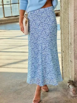 Rok lichtblauw/blauw