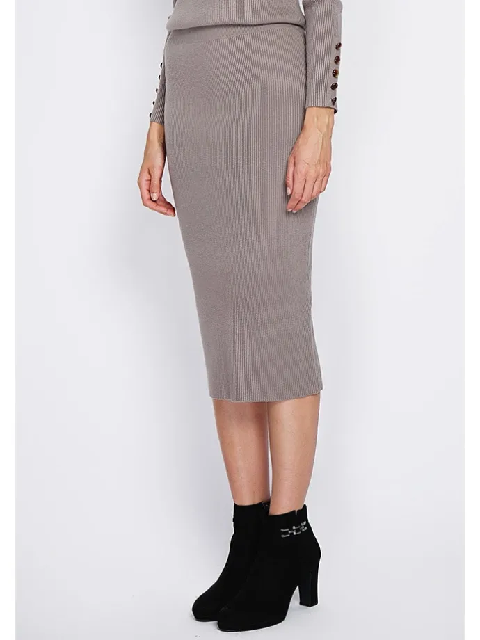 Rok taupe